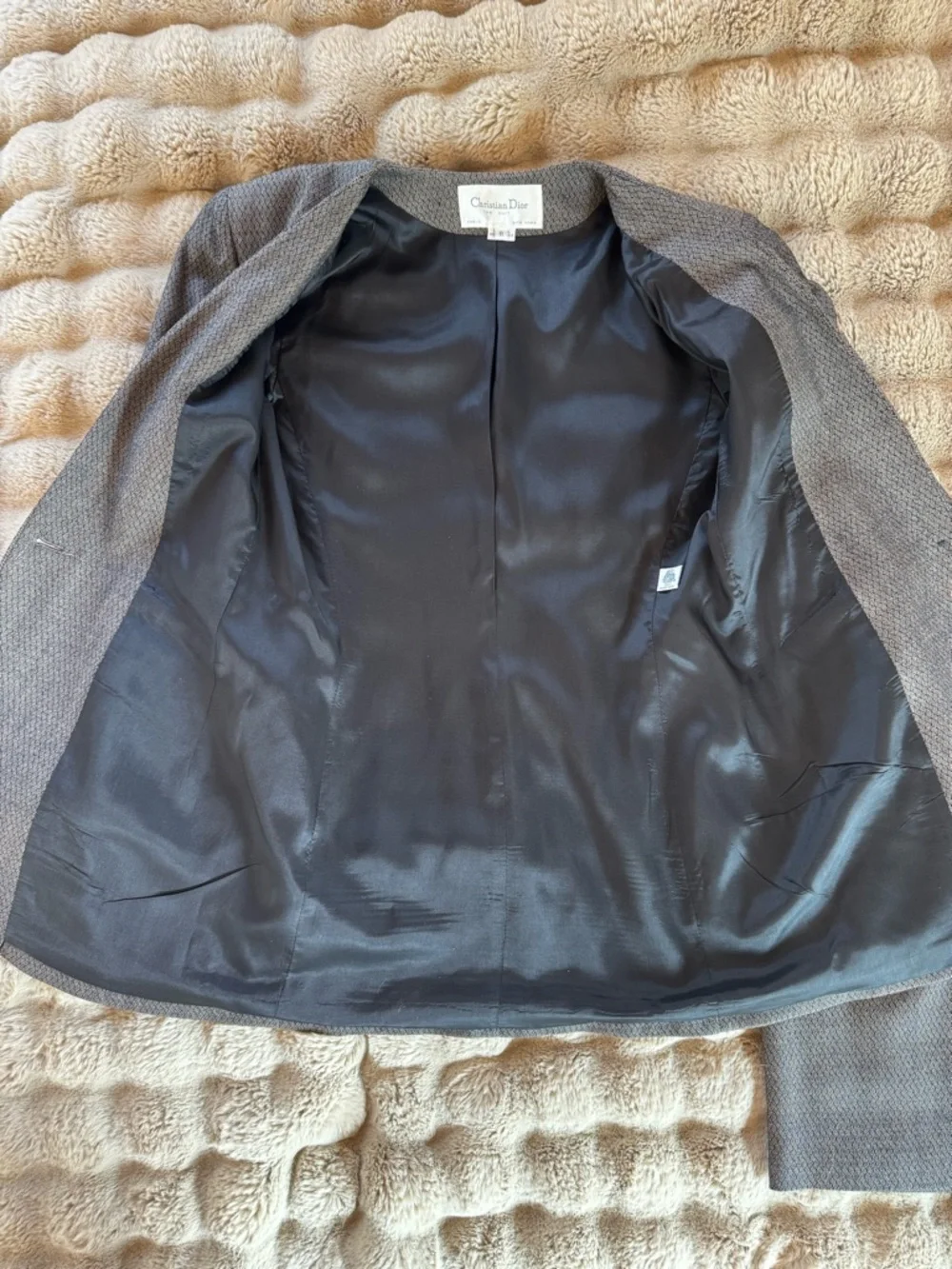Dior The Suit Women’s Black and White Textured Blazer and Skirt